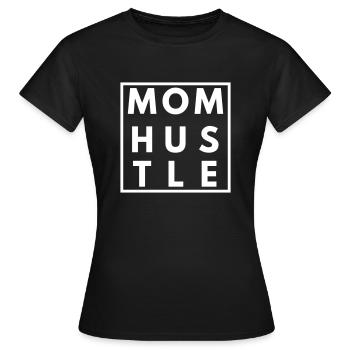 Maman Hustle - T-shirt Femme - noir - Devant - AI Model Female 172 dark (172cm)
