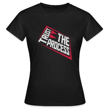 faire confiance au processus Devis - T-shirt Femme - noir - Devant - AI Model Female 172 dark (172cm)