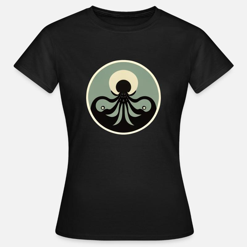 Minimalist octopus - Women's T-Shirt - black