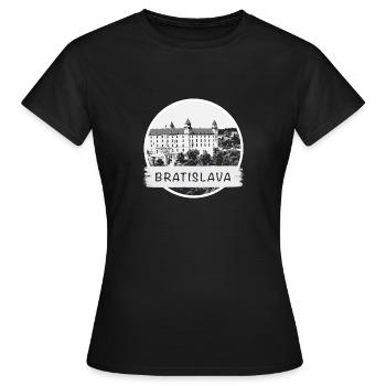 Bratislava City - Women's T-Shirt - black - Front - AI Model Female 172 dark (172cm)