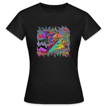 Kruste in der Höhle - Frauen T-Shirt - Schwarz - Vorne - AI Model Female 172 dark (172cm)