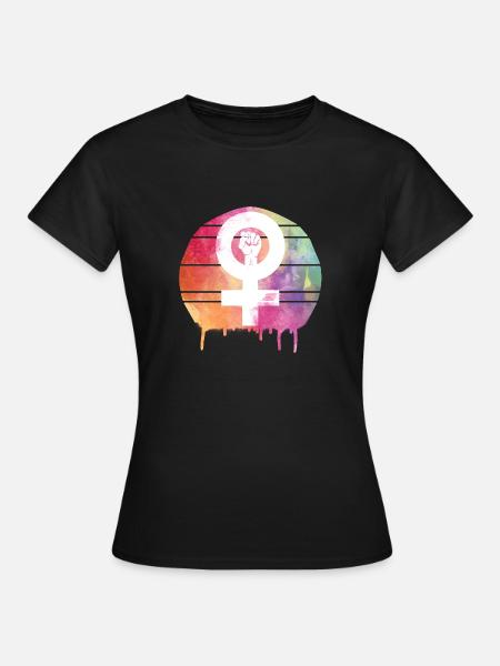 Feminismus Gleichberechtigung - T-shirt dam - svart