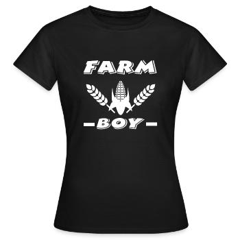 Ferme - T-shirt Femme - noir - Devant - AI Model Female 172 dark (172cm)