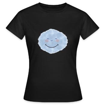 Nuage smile - T-shirt Femme - noir - Devant - AI Model Female 172 dark (172cm)