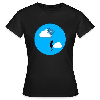 Lucy in the Sky with Diamonds - LSD rund 2.0 - Frauen T-Shirt - Schwarz - Vorne - AI Model Female 172 dark (172cm)