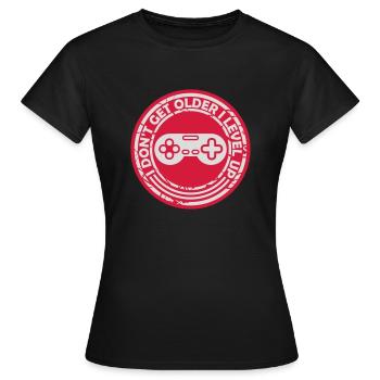 Vieillir - T-shirt Femme - noir - Devant - AI Model Female 172 dark (172cm)