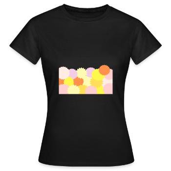 BONHEURS-BECHER - Frauen T-Shirt - Schwarz - Vorne - AI Model Female 172 dark (172cm)
