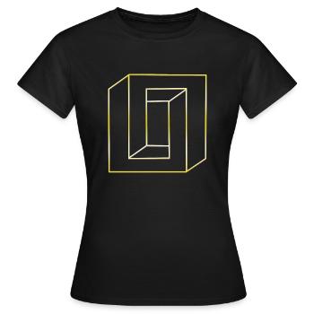 optics - Women's T-Shirt - black - Front - AI Model Female 172 dark (172cm)