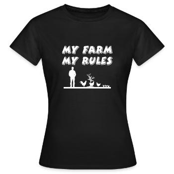 Farm - Women's T-Shirt - black - Front - AI Model Female 172 dark (172cm)