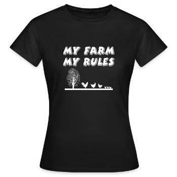 Farm - Women's T-Shirt - black - Front - AI Model Female 172 dark (172cm)