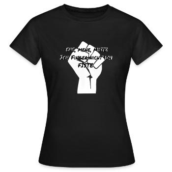ene, mene, miste - Frauen T-Shirt - Schwarz - Vorne - AI Model Female 172 dark (172cm)