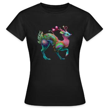Fabel - Frauen T-Shirt - Schwarz - Vorne - AI Model Female 172 dark (172cm)