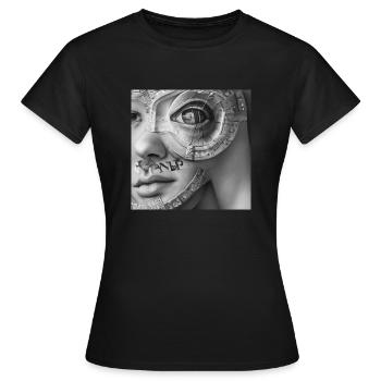 Alien Street wear - Regardez ici ? - T-shirt Femme - noir - Devant - AI Model Female 172 dark (172cm)