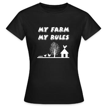 Farm - Women's T-Shirt - black - Front - AI Model Female 172 dark (172cm)