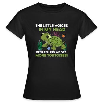 Art de tortue cool pour les amoureux de l’eau dans l’eau - T-shirt Femme - noir - Devant - AI Model Female 172 dark (172cm)