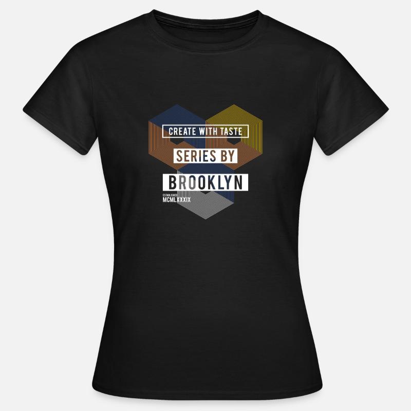 CREATE WITH TASTE VECTOR - Women's T-Shirt - black