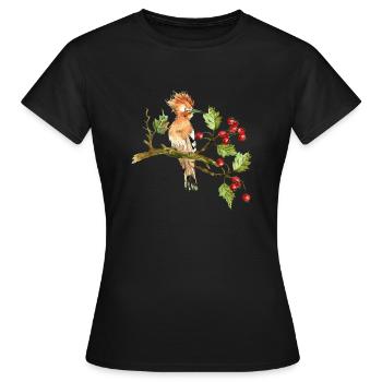 Bunter Vogel - Frauen T-Shirt - Schwarz - Vorne - AI Model Female 172 dark (172cm)