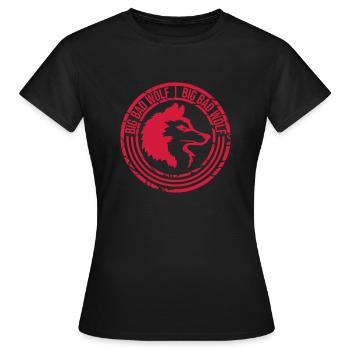 big bad wolf quote - Women's T-Shirt - black - Front - AI Model Female 172 dark (172cm)