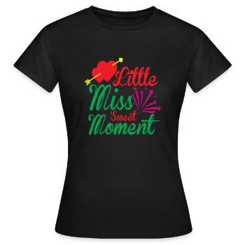 Little Miss Sweet Moment - Frauen T-Shirt - Schwarz - Vorne - AI Model Female 172 dark (172cm)