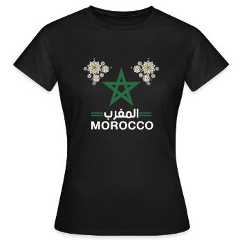Morocco - Women's T-Shirt - black - Front - AI Model Female 172 dark (172cm)