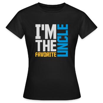 im the favorite uncle - Frauen T-Shirt - Schwarz - Vorne - AI Model Female 172 dark (172cm)