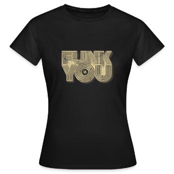 Funk vous - T-shirt Femme - noir - Devant - AI Model Female 172 dark (172cm)