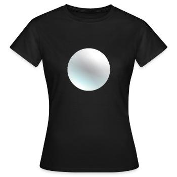 La planète Pluton - T-shirt Femme - noir - Devant - AI Model Female 172 dark (172cm)