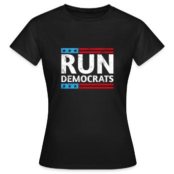 Dirigez les démocrates - T-shirt Femme - noir - Devant - AI Model Female 172 dark (172cm)