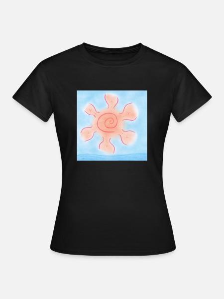 SONNE AM MEER - Frauen T-Shirt - Schwarz