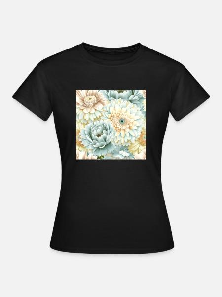 Floral Design 3 - Frauen T-Shirt - Schwarz