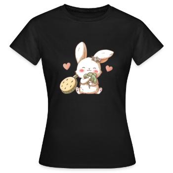 Kaninchen Kohl - Frauen T-Shirt - Schwarz - Vorne - AI Model Female 172 dark (172cm)