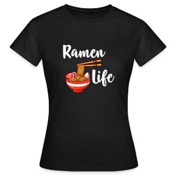 Vie de ramen - T-shirt Femme - noir - Devant - AI Model Female 172 dark (172cm)