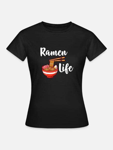 Ramen Leben - Frauen T-Shirt - Schwarz