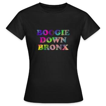 Boogie Down Bronx - Frauen T-Shirt - Schwarz - Vorne - AI Model Female 172 dark (172cm)