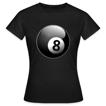 Magischer 8 Ball - Frauen T-Shirt - Schwarz - Vorne - AI Model Female 172 dark (172cm)