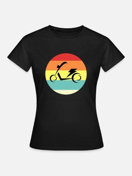 E-Scooter E-Roller Scooter - Frauen T-Shirt - Schwarz