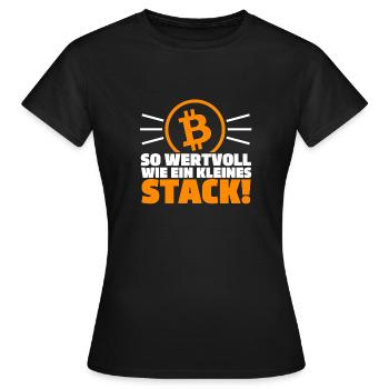 So wertvoll wie ein kleines Stack - Frauen T-Shirt - Schwarz - Vorne - AI Model Female 172 dark (172cm)