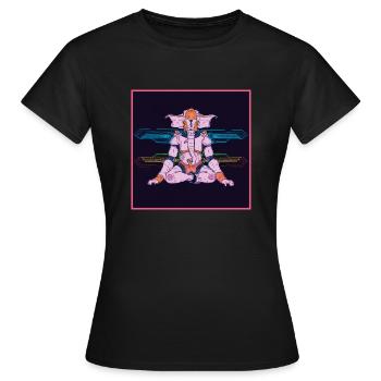 Cyber-Ganesh - T-shirt Femme - noir - Devant - AI Model Female 172 dark (172cm)