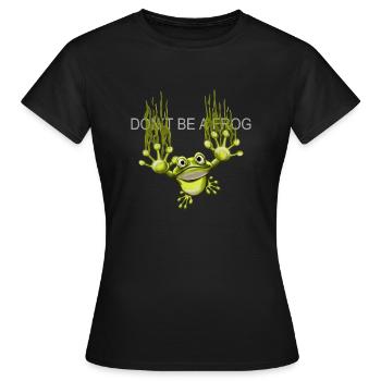 Grenouille - T-shirt Femme - noir - Devant - AI Model Female 172 dark (172cm)