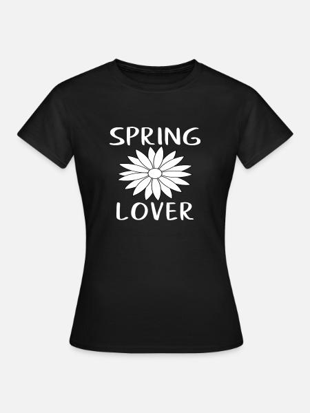 Spring Lover - Frauen T-Shirt - Schwarz