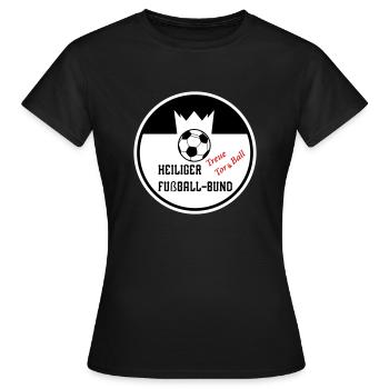 Heiliger Fußball-Bund - Frauen T-Shirt - Schwarz - Vorne - AI Model Female 172 dark (172cm)