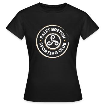 Palet Breton Sporting Club Jeu de palet - T-shirt Femme - noir - Devant - AI Model Female 172 dark (172cm)