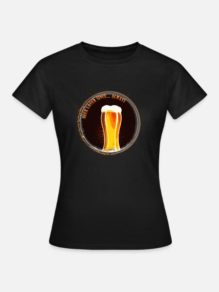 Bierliebhaber seit... Immer - Frauen T-Shirt - Schwarz