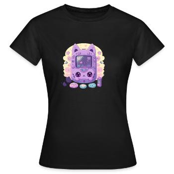 Pastel Tamagotchi - Women's T-Shirt - black - Front - AI Model Female 172 dark (172cm)