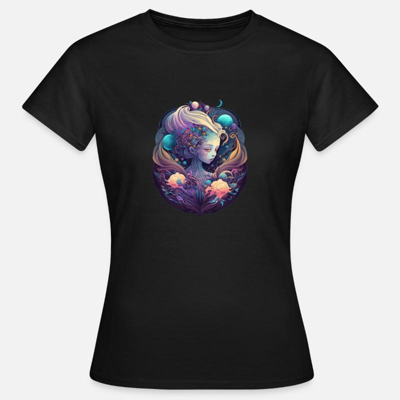 Chibi Skeleton Queen - Victorian Gothic Horror - Women's T-Shirt - black