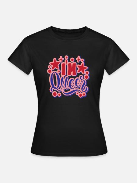 I´m Queer - Frauen T-Shirt - Schwarz