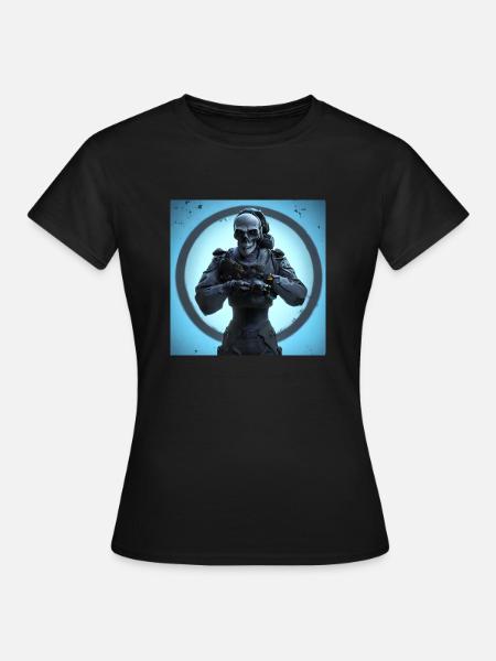 ghost soldier - Frauen T-Shirt - Schwarz