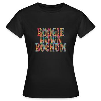 Boogie Down Bochum - T-shirt Femme - noir - Devant - AI Model Female 172 dark (172cm)