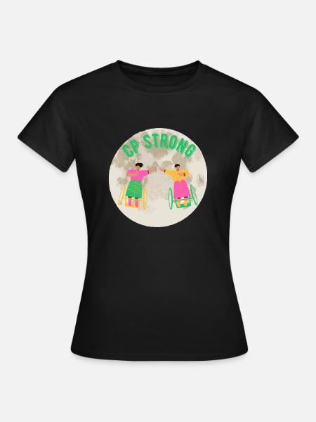 CP Stark - Dame-T-shirt - sort