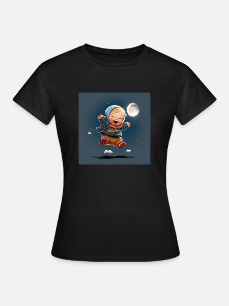 Happy Baby - Dame-T-shirt - sort